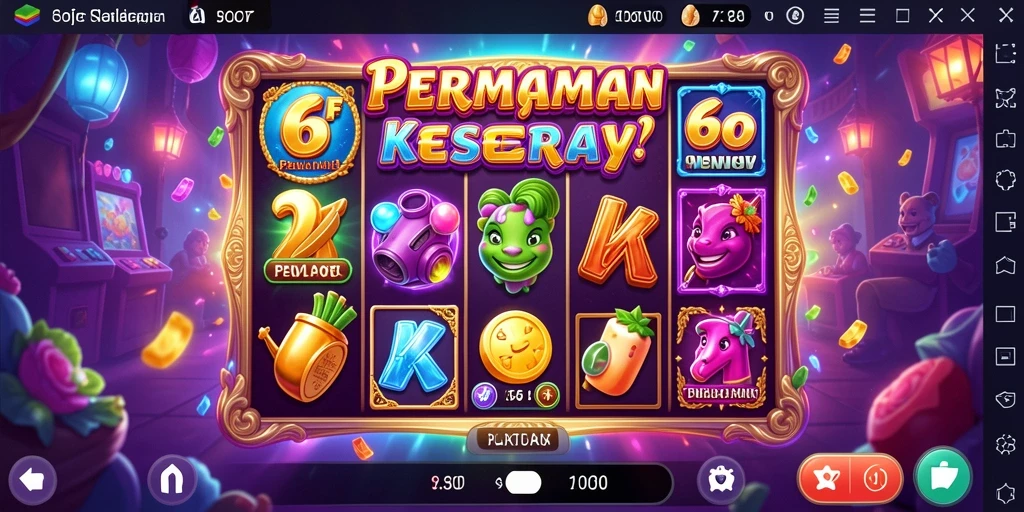 Tampilan menawan dari gameplay Slot penuh aksi.