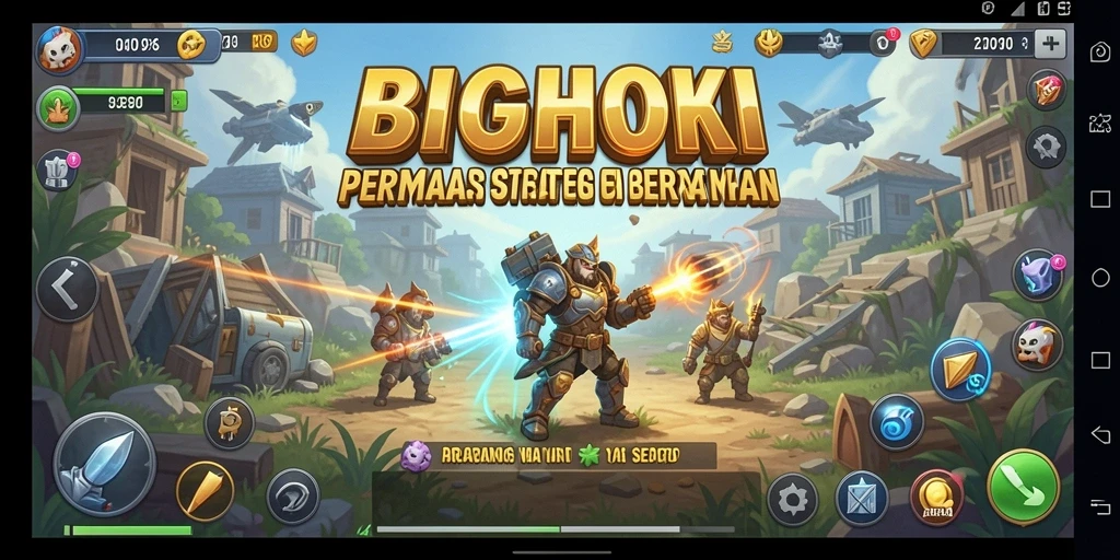 Tangkapan layar BIGHOKI menampilkan aksi pertempuran strategis yang mendebarkan.