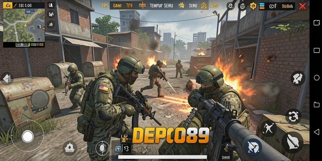 Gameplay seru DEPO89 dengan aksi tembak-menembak yang mendebarkan.