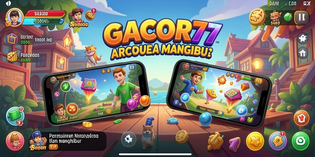 Screenshot GACOR77 menampilkan gameplay yang seru dan penuh warna.