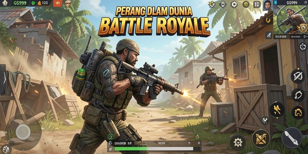 Gameplay seru dalam dunia pertarungan Battle Royale.