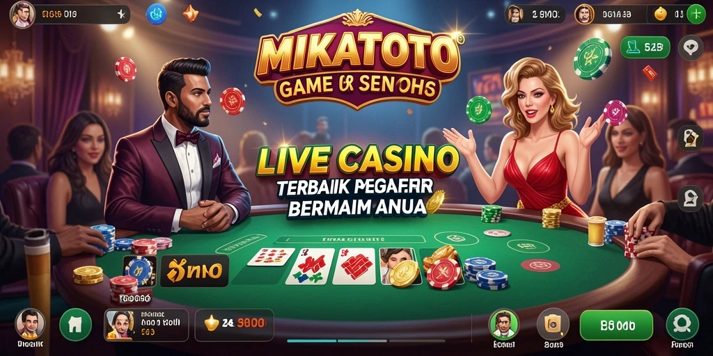 Tampak menariknya gameplay Live Casino di MIKATOTO.