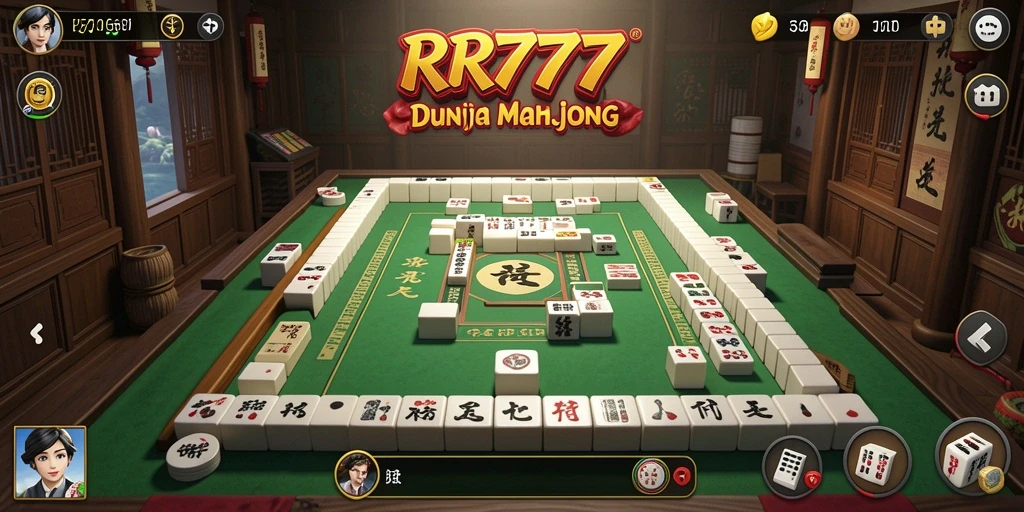 Screenshot permainan <strong>RR777</strong> yang menunjukkan aksi seru Mahjong.