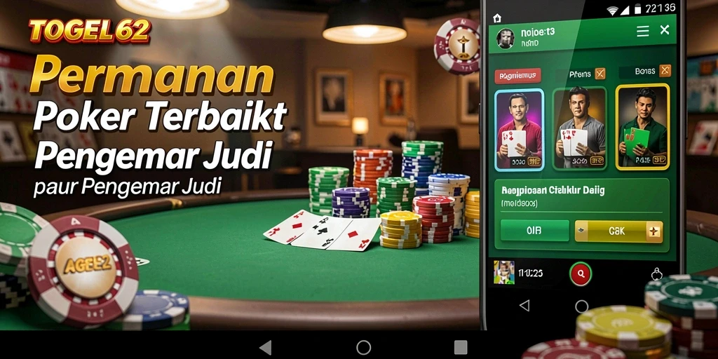 Screenshot gameplay TOGEL62 menampilkan keseruan poker langsung.