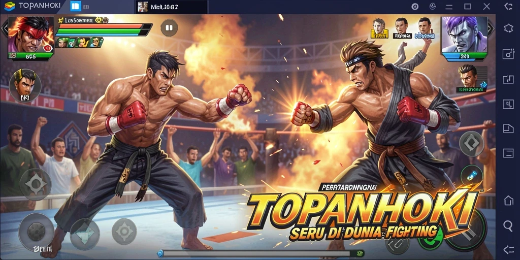 Tangkapan layar gameplay seru dari TOPANHOKI.